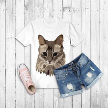 Load image into Gallery viewer, Custom Women&#39;s T-Shirt Featuring Your Pet