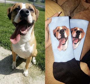 Custom YOUR-Pet Printed Socks [for humans]