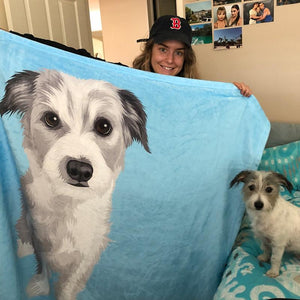 Custom Pet Fleece Blanket