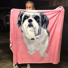 Load image into Gallery viewer, Custom Pet Fleece Blanket