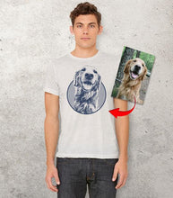 Load image into Gallery viewer, Custom Men&#39;s T-Shirt Featuring Your Pet