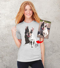 Load image into Gallery viewer, Custom Women&#39;s T-Shirt Featuring Your Pet