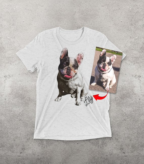 Custom Men's T-Shirt Featuring Your Pet